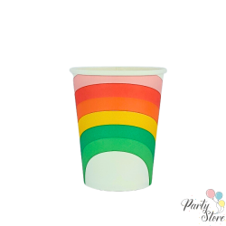 Хартиена чаша дъга 9OZ (1 пкт. / 8 бр.)