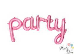 Фолиев балон Party, 80x40 см, розово
