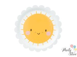 Хартиени чинии Daisy с форма на цвете Маргаритка - комбинация от цветове, диаметър прибл. 18 см (1 пачка / 6 бр.) | PartyStore.bg