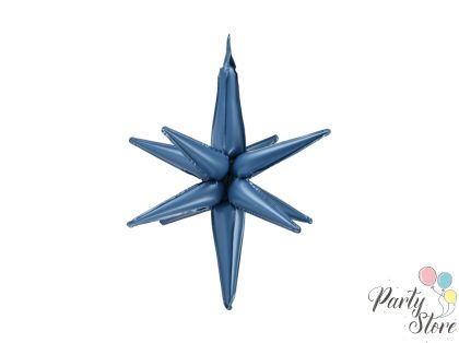 3D фолиен балон Звезда, 70 см, тъмносин