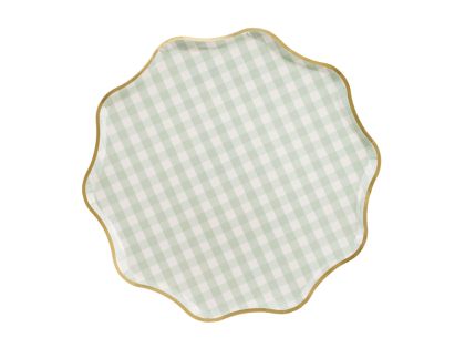 Чинии с каре, 23 см, микс (1 пкт. / 6 бр.)