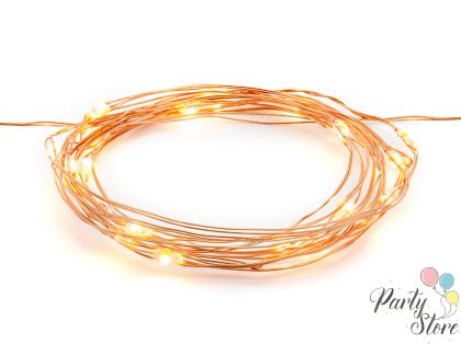 Декоративни LED светлини медни 1.90м