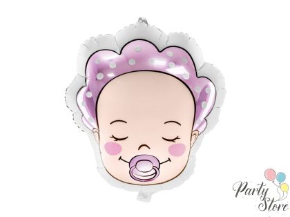Фолиев балон Бебе - Момиче, 40х45см, микс