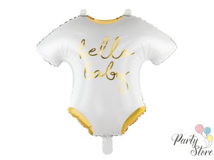 Фолиев балон Baby romper - Hello Baby, 51x45cm, бял