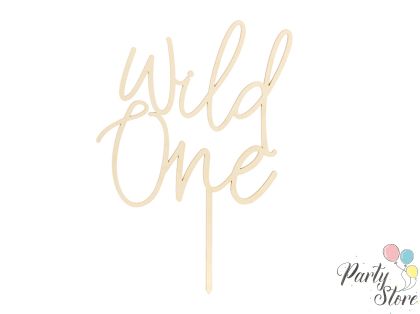 Дървен топер Wild One, 22см