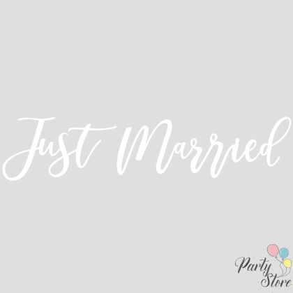 Стикер за кола Just Married 60 см (L)