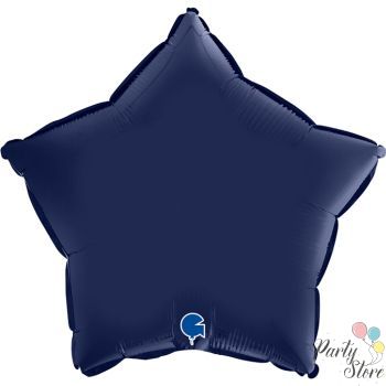 Фолиев балон Фигура Звезда синя blue navy 45 см