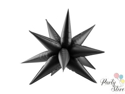 Фолиев балон Star 3D 95см черен