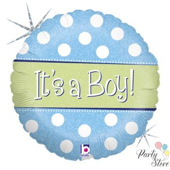 Балон It's a boy на точки 45 см.