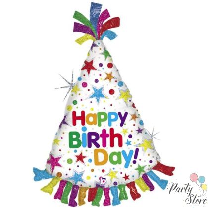 Балон Шапка Happy Birthday 60/80 см.