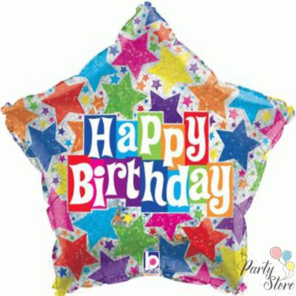 Happy Birthday звезда 48 см.