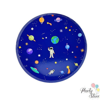 Xартиена чиния космос 9" (1 пкт. / 8 бр.)