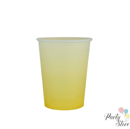 Xартиена чаша жълта 9OZ (1 пкт. / 8 бр.)