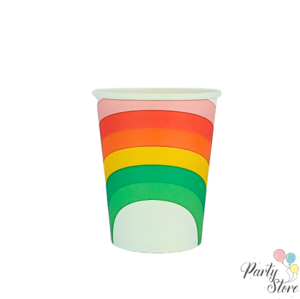 Хартиена чаша дъга 9OZ (1 пкт. / 8 бр.)