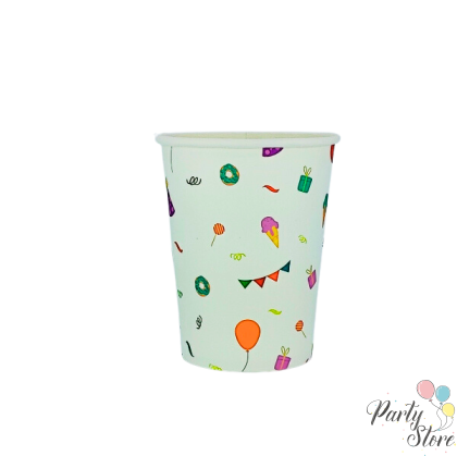 Хартиена чаша балони 9OZ (1 пкт. / 8 бр.)