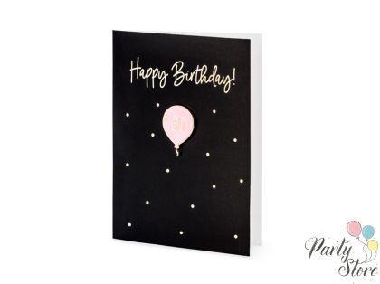 Картичка Happy Birthday, 10.5x14.8см