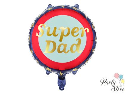 Фолиев балон Super Dad 45см микс
