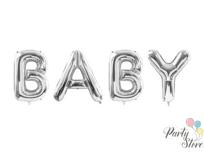 Фолиев балон Baby, 262x86см, сребрист