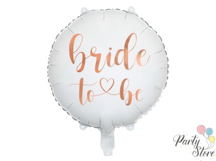 Фолиев балон Bride to be 45см, бял