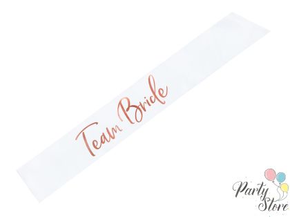 Лента за тяло Team Bride , бял, 75см