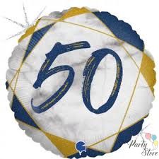 Фолиев балон 50 синьо  45 см