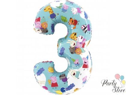 Балон цифра 3 '''Peppa Pig"