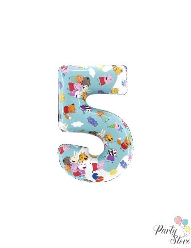 Балон цифра 5 '''Peppa Pig"