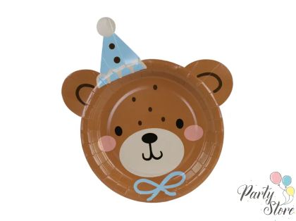 Teddy Bear Head чинии, микс, 21x23 см