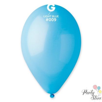  Балон цвят син пастел light blue 30 см