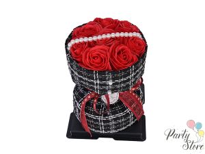 Букет със сапунени рози и перли