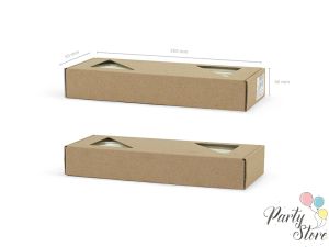 Свещи тип „тапер“, металически, перлени, 24 см (1 пкт. / 1 бр.)