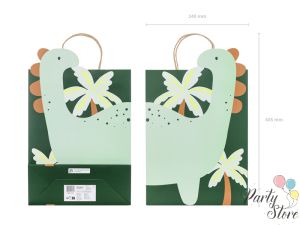 Подаръчна торбичка Динозавър, 10x24x37 см, микс
