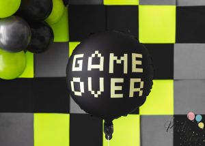 Фолио балон Gamer over, 45 см, черен