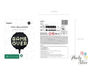 Фолио балон Gamer over, 45 см, черен