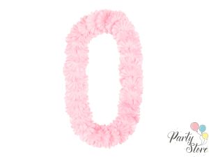 Светло розово хавайско колие, 1.2 м