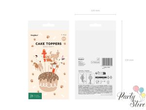 Топери за мъфини "Кучета", 7-9,5 см, микс (1 пкт. / 7 бр.)
