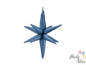 3D фолиен балон Звезда, 70 см, тъмносин