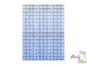Завеса от фолио балони, синьо омбре 72x143 см