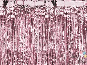 Парти завеса – розово злато, 100 x 200 см, 23 µm