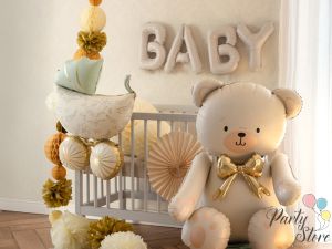 Фолиев балон-надпис BABY – крем, 140x43 см