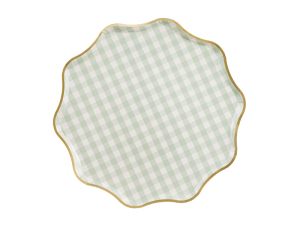 Чинии с каре, 23 см, микс (1 пкт. / 6 бр.)