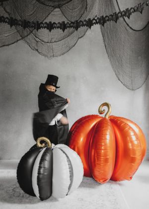 Стоящ 3D фолиев балон Тиква, 58x58 см, микс