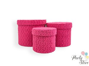 Подаръчна луксозна кутия Cotton Blend, Магента L  - 1бр