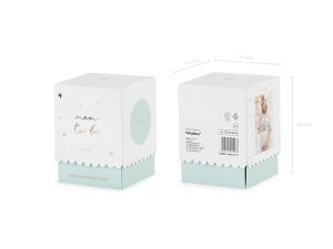 Лента (шарф) Mom to be (Бъдеща мама), светло тюркоазена (тип Тифани), 75 см