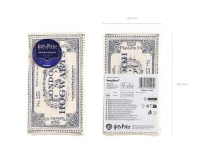 Хартиени салфетки Хари Потър – Билет от Лондон до Хогуортс, 33x40 см, бежови (1 пкт. / 20 бр.)