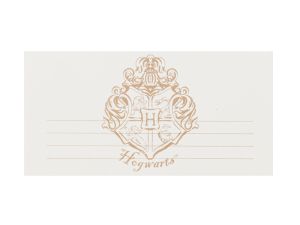 Покани Хари Потър – Гербът на Хогуортс, 18,5x9,5 см, бели (1 пкт. / 6 бр.)
