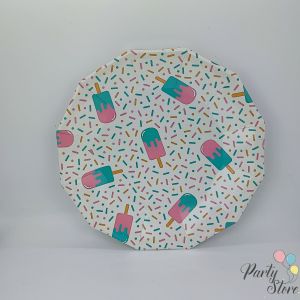 Xартиена чиния сладолед 9" (1 пкт. / 8 бр.)