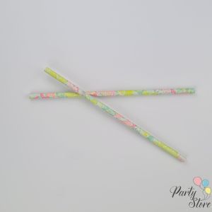 Хартиени сламки цветни (1 пкт. / 12 бр.)