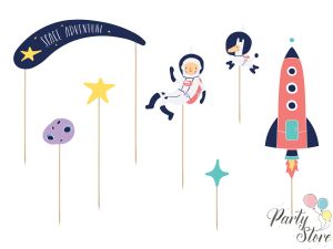 Топер за торта Space 9,5-24,5 см  (1 пкт. / 7 бр.)