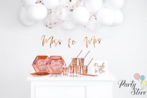 Салфетки Bride to be розово злато 33х33см  (1 пкт. / 20 бр.)